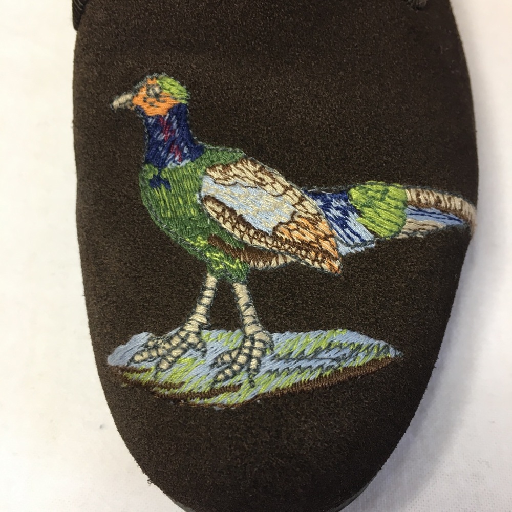 Stubbs & Wootton Suede Pheasant Loafers, 7 - Picture 10 of 12